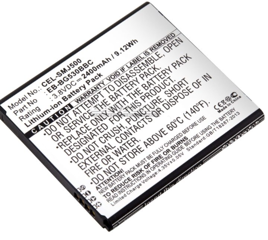 Replacement 3.8V 2400mAh lithium-ion battery for Samsung Galaxy Grand.