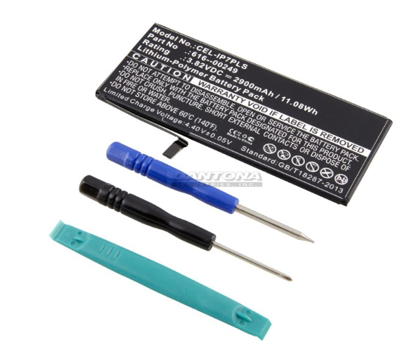 Replacement 3.8V 2900mAh Lithium-Polymer Battery with installation tools.