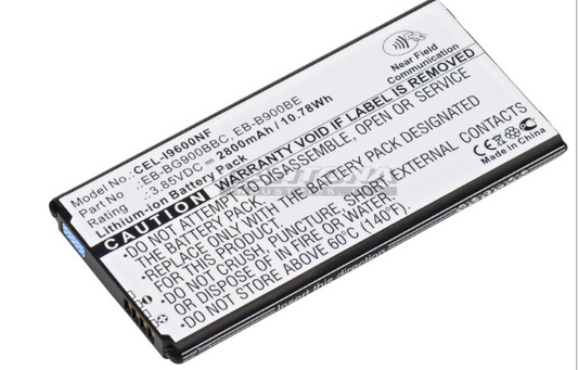 Samsung Galaxy EB-B900BBUd, High-Performance 2800mAh Lithium-Ion Replacement Battery