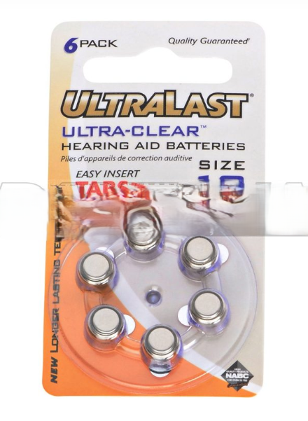 Size 13 Zinc-Air Hearing Aid Batteries (1.35V) - 6 Pack | Long-Lasting Power for Hearing Devices