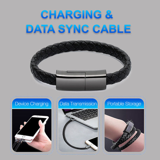 Bracelet Charger USB Charging Cable Data Charging Cord For IPhone14 13 Max USB C Cable For Phone Micro Cable